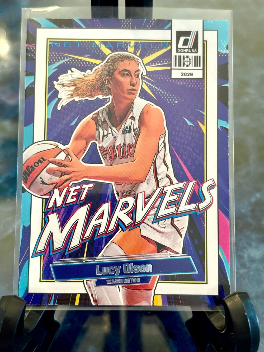 Lucy Olsen Basketball Card Washington Mystics Net Marvels